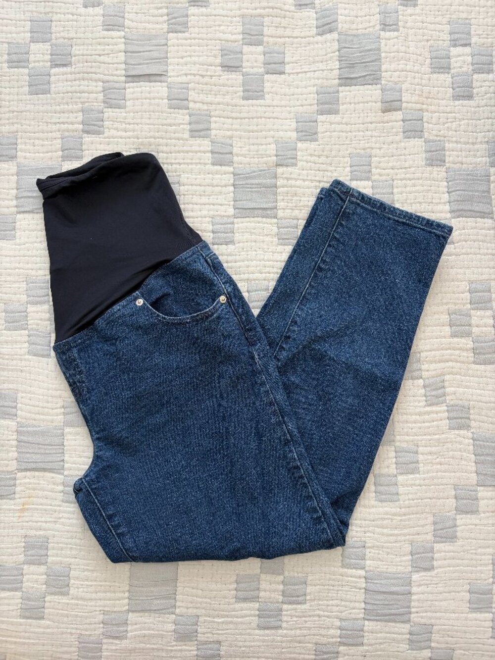 Isabel Dark Wash Maternity Straight Jeans Size 8